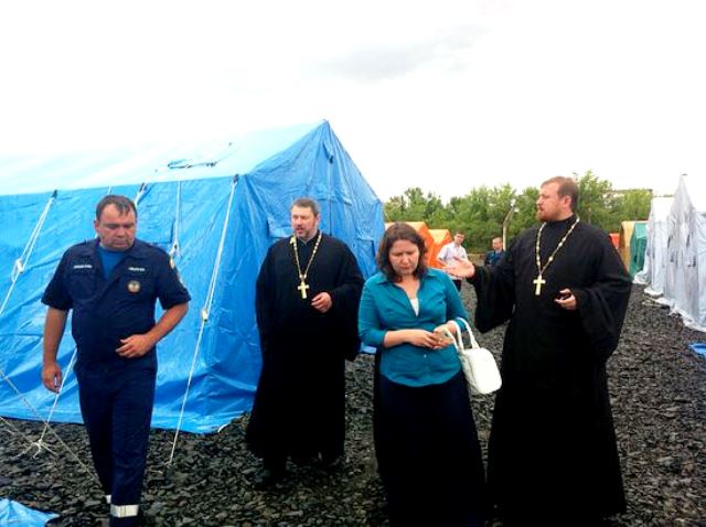 Сотни беженцев нашли приют в церковных учреждениях по всей России